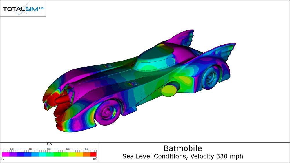 Is it fast or just cool: 1989 Batmobile Cp plot all to mesh top front left